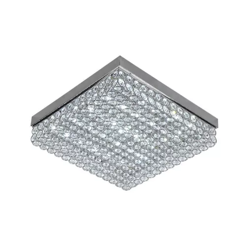 LED mennyezeti lámpa, 55W, 2800 lm, 3000K–6500K állítható, IP20, fém/akril 400x400x60 mm - J2305/CH