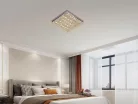 LED mennyezeti lámpa, 55W, 2800 lm, 3000K–6500K állítható, IP20, fém/akril 400x400x60 mm - J2305/CH
