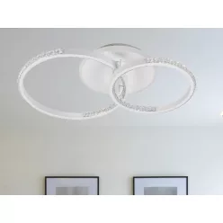   LED Design mennyezeti lámpa 55W, 4900 lm, 3000K–6500K, 540x350x120 mm - J3302/W