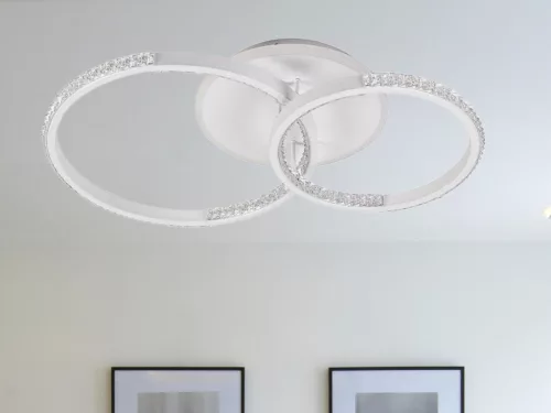 LED Design mennyezeti lámpa 55W, 4900 lm, 3000K–6500K, 540x350x120 mm - J3302/W