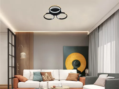 LED Design mennyezeti lámpa 60W, 5200 lm, 3000K–6500K, 450x450x90 mm - J3303/B