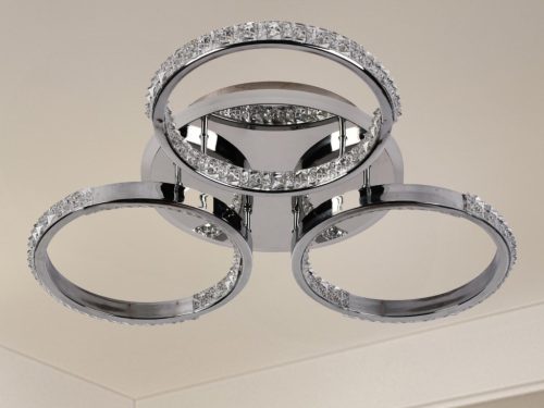 LED Design mennyezeti lámpa 60W, 5200 lm, 3000K–6500K, 450x450x90 mm - J3303/CH