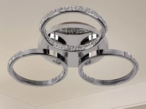 LED Design mennyezeti lámpa 60W, 5200 lm, 3000K–6500K, 450x450x90 mm - J3303/CH