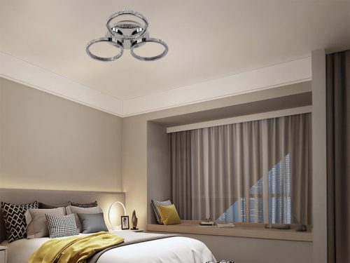 LED Design mennyezeti lámpa 60W, 5200 lm, 3000K–6500K, 450x450x90 mm - J3303/CH