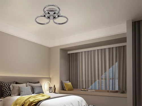 LED Design mennyezeti lámpa 60W, 5200 lm, 3000K–6500K, 450x450x90 mm - J3303/CH