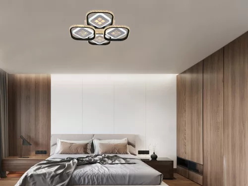 LED Design mennyezeti lámpa 130W, 11400 lm, 3000K–6500K, 499x499x110 mm - J3306/B