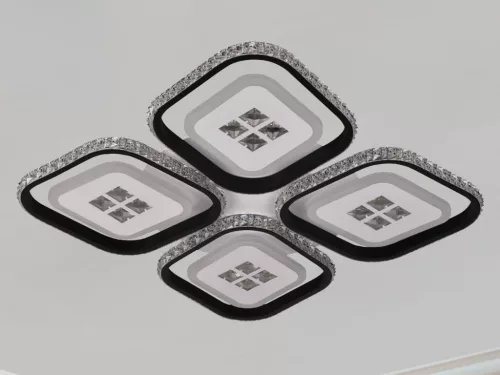 LED Design mennyezeti lámpa 130W, 11400 lm, 3000K–6500K, 499x499x80 mm - J3308/B