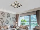 LED Design mennyezeti lámpa 130W, 11400 lm, 3000K–6500K, 499x499x80 mm - J3308/B