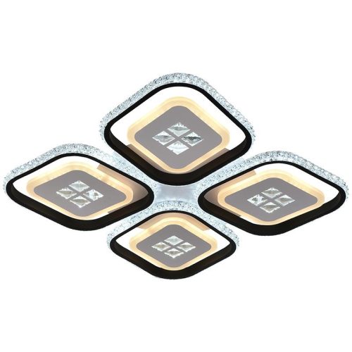 LED Design mennyezeti lámpa 130W, 11400 lm, 3000K–6500K, 499x499x80 mm - J3308/B