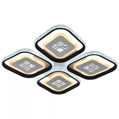 LED Design mennyezeti lámpa 130W, 11400 lm, 3000K–6500K, 499x499x80 mm - J3308/B