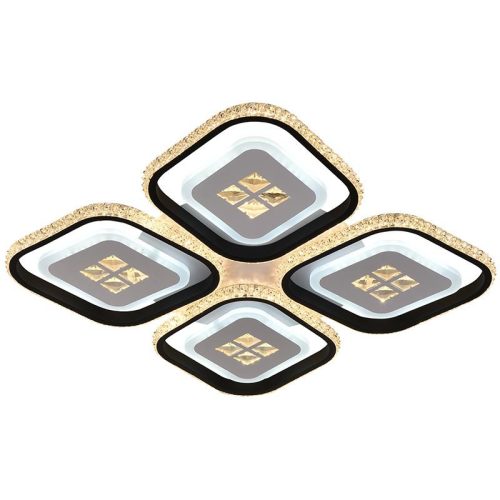 LED Design mennyezeti lámpa 130W, 11400 lm, 3000K–6500K, 499x499x80 mm - J3308/B