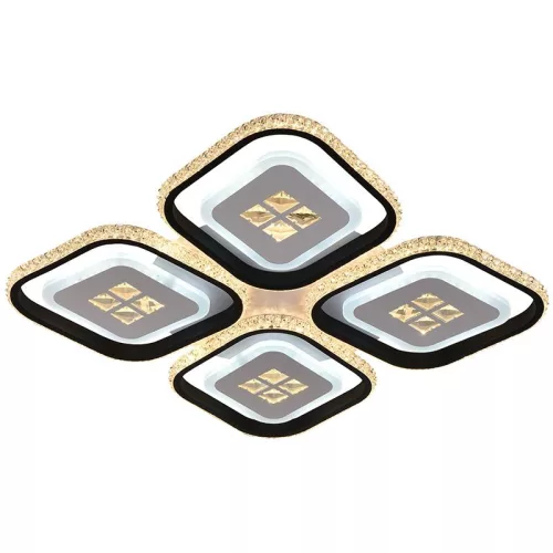 LED Design mennyezeti lámpa 130W, 11400 lm, 3000K–6500K, 499x499x80 mm - J3308/B