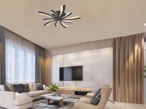 LED Design mennyezeti lámpa 55W, 4500 lm, 3000K–6500K, 750x750x100 mm - J3313/S