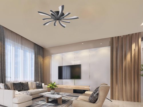 LED Design mennyezeti lámpa 55W, 4500 lm, 3000K–6500K, 750x750x100 mm - J3313/S