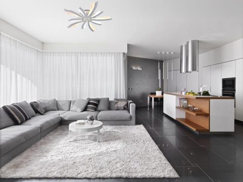 LED Design mennyezeti lámpa 55W, 4500 lm, 3000K–6500K, 750x750x100 mm - J3313/W