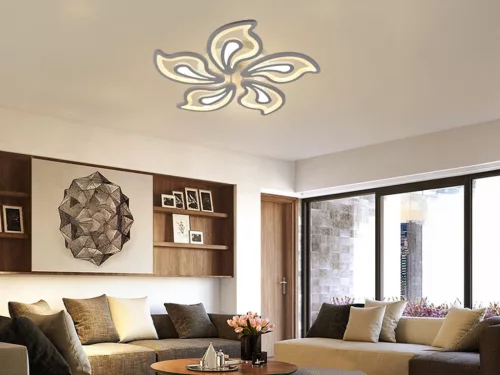 LED mennyezeti lámpa 125W, 10500 lm, 3000K-6500K, IP20, fém-akril - J3316/W