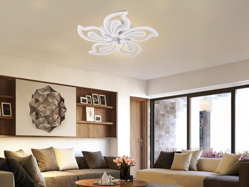 LED mennyezeti lámpa 125W, 10500 lm, 3000K-6500K, IP20, fém-akril - J3316/W
