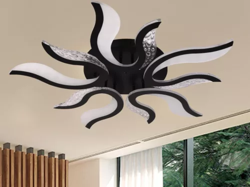 LED mennyezeti lámpa 65W, 5500 lm, 3000K-6500K, IP20, fém-akril - J3317/B