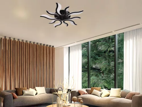 LED mennyezeti lámpa 65W, 5500 lm, 3000K-6500K, IP20, fém-akril - J3317/B