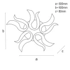 LED mennyezeti lámpa 65W, 5500 lm, 3000K-6500K, IP20, fém-akril - J3317/W