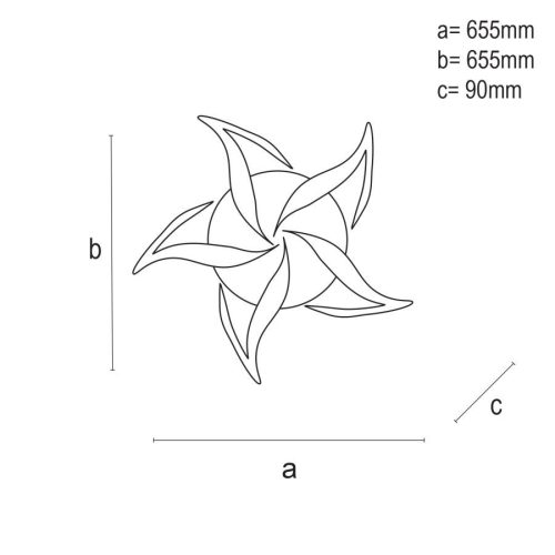 LED mennyezeti lámpa 55W, 4500 lm, 3000K-6500K, IP20, fém-akril - J3318/W