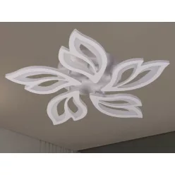   LED mennyezeti lámpa 65W, 5500 lm, 3000K-6500K, IP20, fém-akril - J3319/W