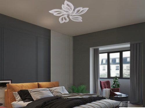 LED mennyezeti lámpa 65W, 5500 lm, 3000K-6500K, IP20, fém-akril - J3319/W