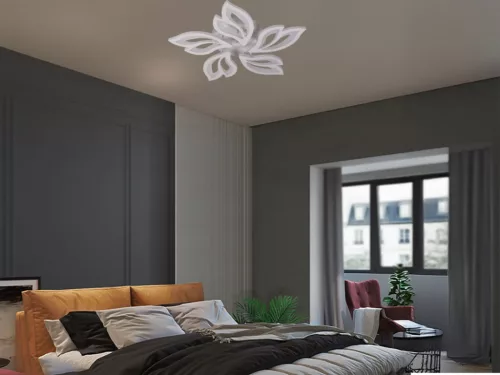 LED mennyezeti lámpa 65W, 5500 lm, 3000K-6500K, IP20, fém-akril - J3319/W