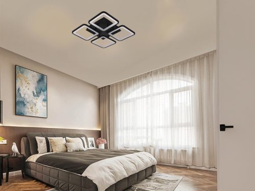 LED mennyezeti lámpa 85W, 7000 lm, 3000K-6500K, IP20, fém-akril - J3320/B