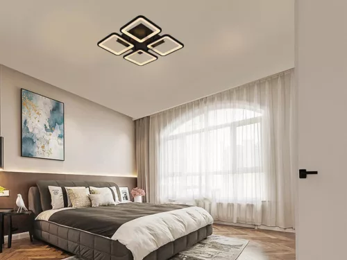 LED mennyezeti lámpa 85W, 7000 lm, 3000K-6500K, IP20, fém-akril - J3320/B