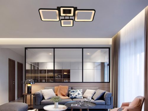 LED mennyezeti lámpa 70W, 6000 lm, 3000K-6500K, IP20, fém-akril - J3321/B