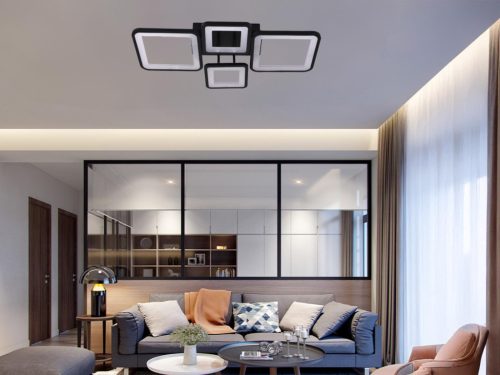 LED mennyezeti lámpa 70W, 6000 lm, 3000K-6500K, IP20, fém-akril - J3321/B