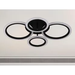   LED mennyezeti lámpa 50W, 4100 lm, színes fény, IP20, fém-akril - J3322/B