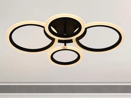 LED mennyezeti lámpa 50W, 4100 lm, színes fény, IP20, fém-akril - J3322/B