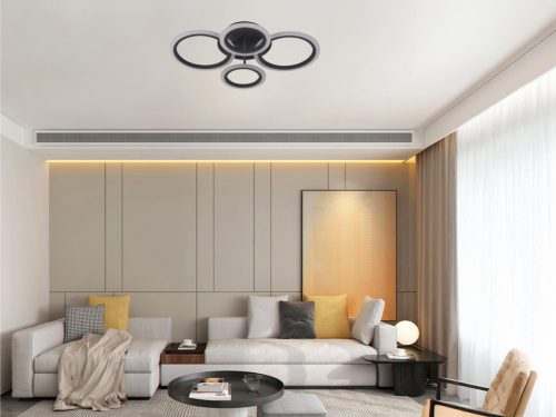LED mennyezeti lámpa 50W, 4100 lm, 3000K-6500K, IP20, fém-akril - J3322/S
