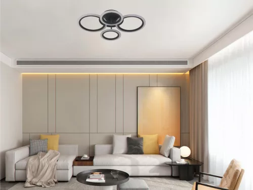 LED mennyezeti lámpa 50W, 4100 lm, 3000K-6500K, IP20, fém-akril - J3322/S