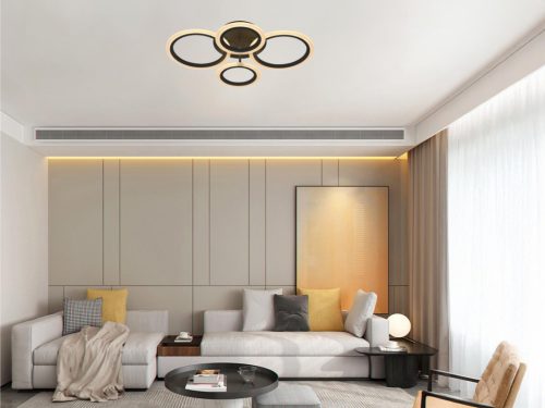 LED mennyezeti lámpa 50W, 4100 lm, 3000K-6500K, IP20, fém-akril - J3322/S