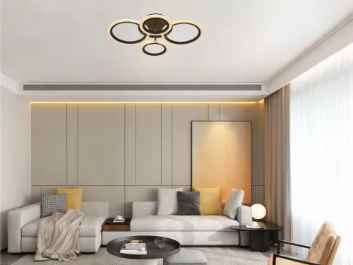 LED mennyezeti lámpa 50W, 4100 lm, 3000K-6500K, IP20, fém-akril - J3322/S