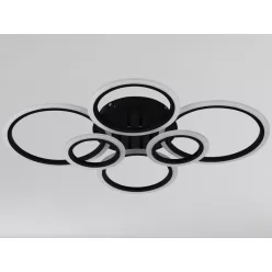   LED Design mennyezeti lámpa 85W, 7300 lm, 3000-6500K, kör, szürke, IP20 - J3323/B