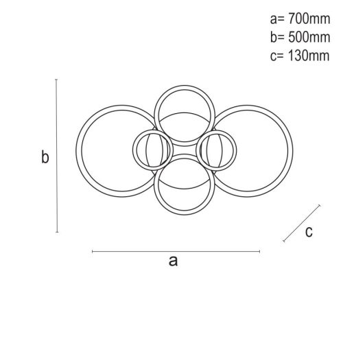 LED Design mennyezeti lámpa 85W, 7300 lm, 3000-6500K, kör, szürke, IP20 - J3323/B