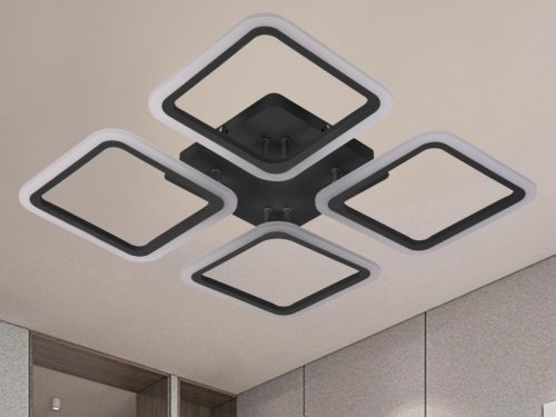 LED Design mennyezeti lámpa 70W, 5800 lm, 3000-6500K, négyzet, szürke, IP20 - J3325/S