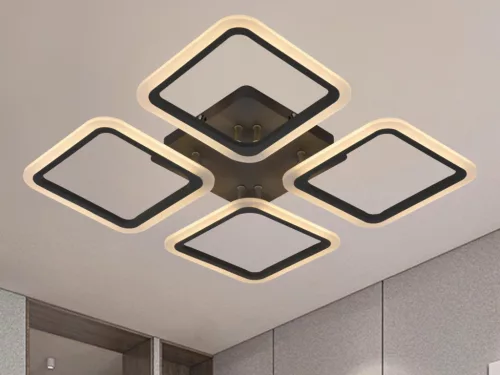 LED Design mennyezeti lámpa 70W, 5800 lm, 3000-6500K, négyzet, szürke, IP20 - J3325/S