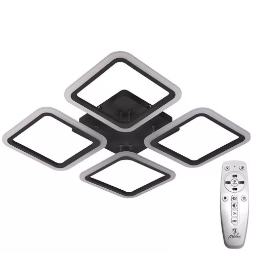 LED Design mennyezeti lámpa 70W, 5800 lm, 3000-6500K, négyzet, szürke, IP20 - J3325/S