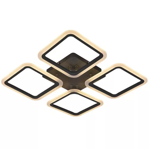 LED Design mennyezeti lámpa 70W, 5800 lm, 3000-6500K, négyzet, szürke, IP20 - J3325/S