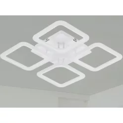   LED Design mennyezeti lámpa 70W, 5800 lm, 3000-6500K, négyzet, fehér, IP20 - J3325/W