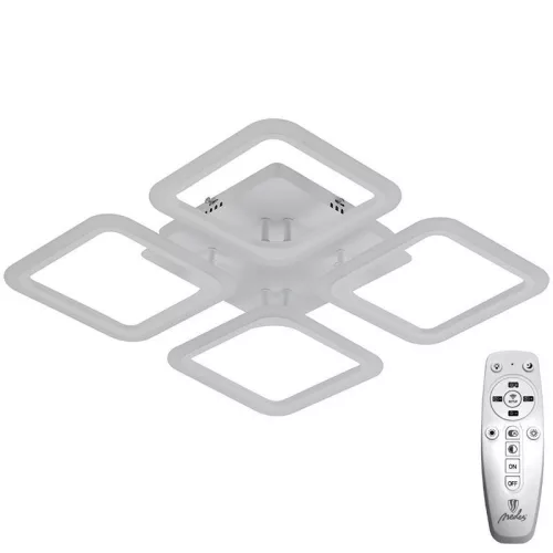 LED Design mennyezeti lámpa 70W, 5800 lm, 3000-6500K, négyzet, fehér, IP20 - J3325/W