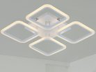 LED Design mennyezeti lámpa 70W, 5800 lm, 3000-6500K, négyzet, fehér, IP20 - J3325/W