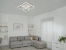 LED Design mennyezeti lámpa 70W, 5800 lm, 3000-6500K, négyzet, fehér, IP20 - J3325/W