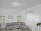 LED Design mennyezeti lámpa 70W, 5800 lm, 3000-6500K, négyzet, fehér, IP20 - J3325/W