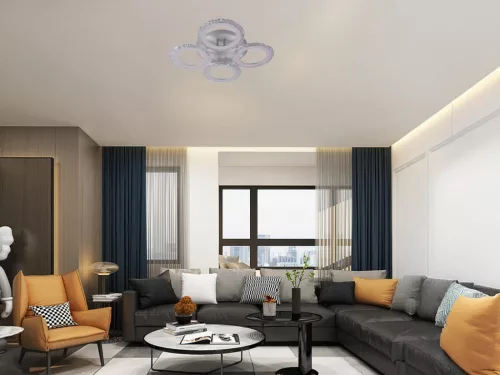 LED Design mennyezeti lámpa 55W, 4800 lm, 3000-6500K, fehér, IP20 - J3328/W